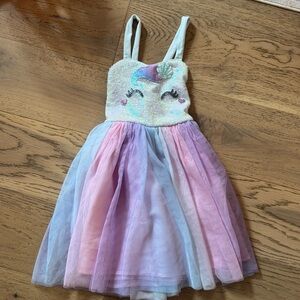 Zunie Pastel Unicorn Sequin Tulle Dress
